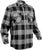 Grey Black - Buffalo Plaid Extra Heavyweight Brawny Flannel Shirt
