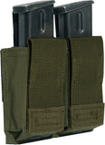 Olive Drab - MOLLE Double Pistol Mag Pouch With Insert