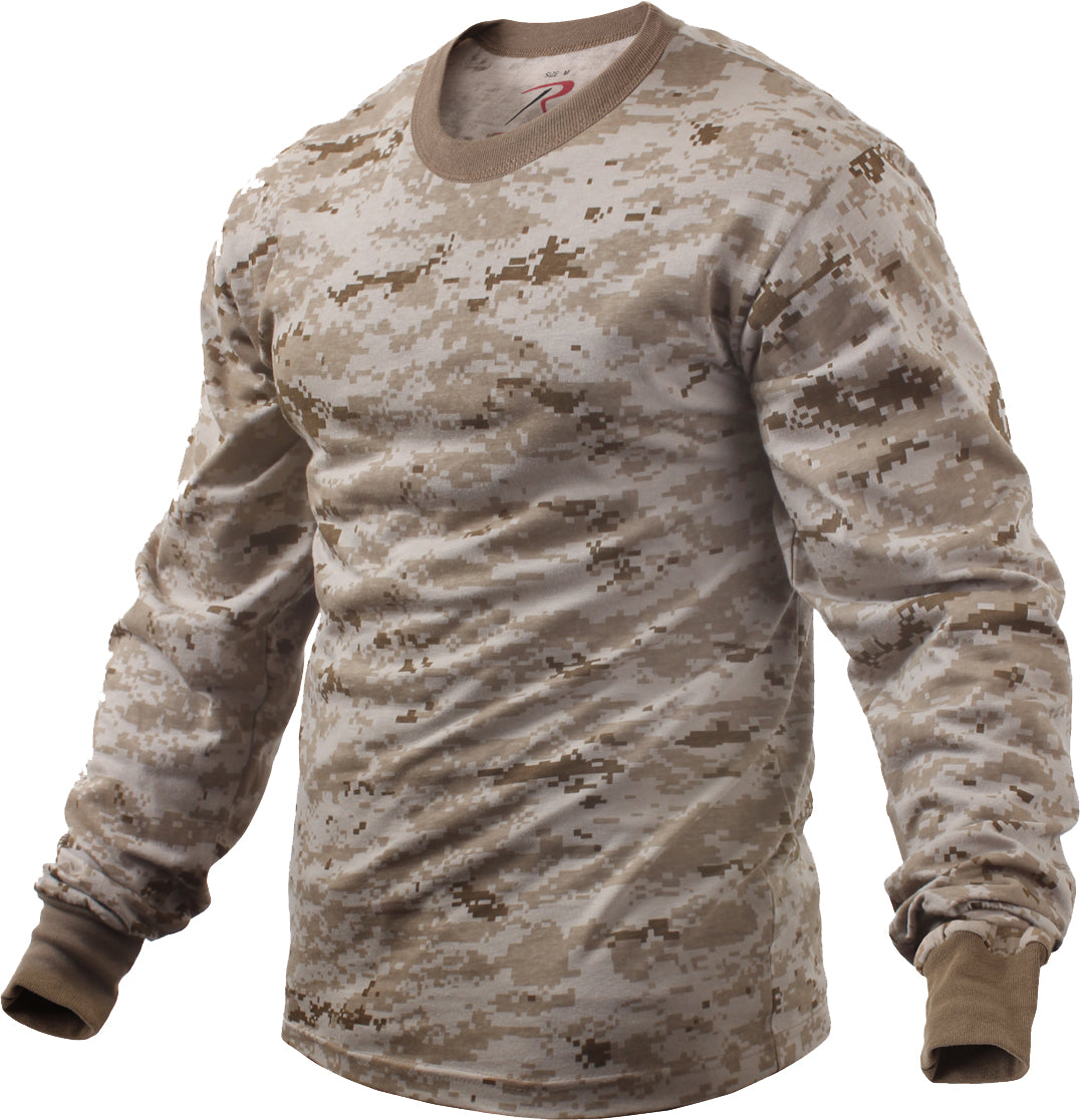 Desert Digital Camo - Long Sleeve Digital Camo T-Shirt Desert Digital Camo - Long Sleeve Digital Camo T-Shirt