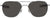 American Optical AO Eyewear Chrome Aviator Sunglasses Air Force Style Grey Lenses With Case