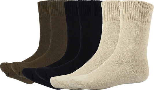 Heavyweight Thermal Boot Socks Thick Cold Weather Military Issue Winter Socks, US Made