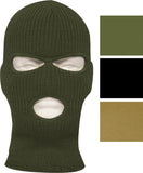 Fine Knit Thick Three Hole Deluxe Acrylic Cold Weather Face Mask