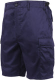 Navy Blue - Military Cargo BDU Shorts - Polyester Cotton Twill