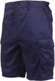 Navy Blue - Tactical Cargo BDU Shorts - Polyester Cotton Twill - Button Fly Navy Blue - Tactical Cargo BDU Shorts - Polyester Cotton Twill - Button Fly