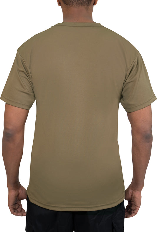 Brown - Quick Dry Moisture Wicking T-Shirt