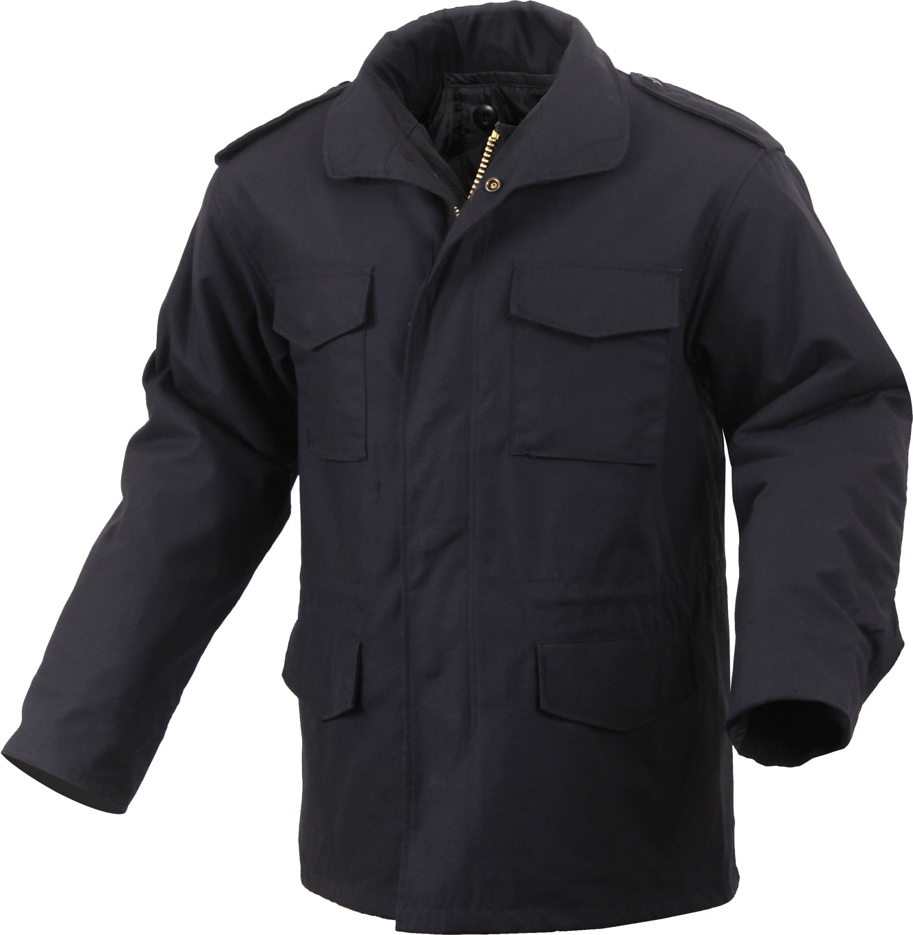 Black - Tactical M-65 Field Jacket Army Coat M1965 - Poly/Cotton with Liner Black - Tactical M-65 Field Jacket Army Coat M1965 - Poly/Cotton with Liner
