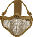 Coyote Brown Carbon Steel Half Face Mask