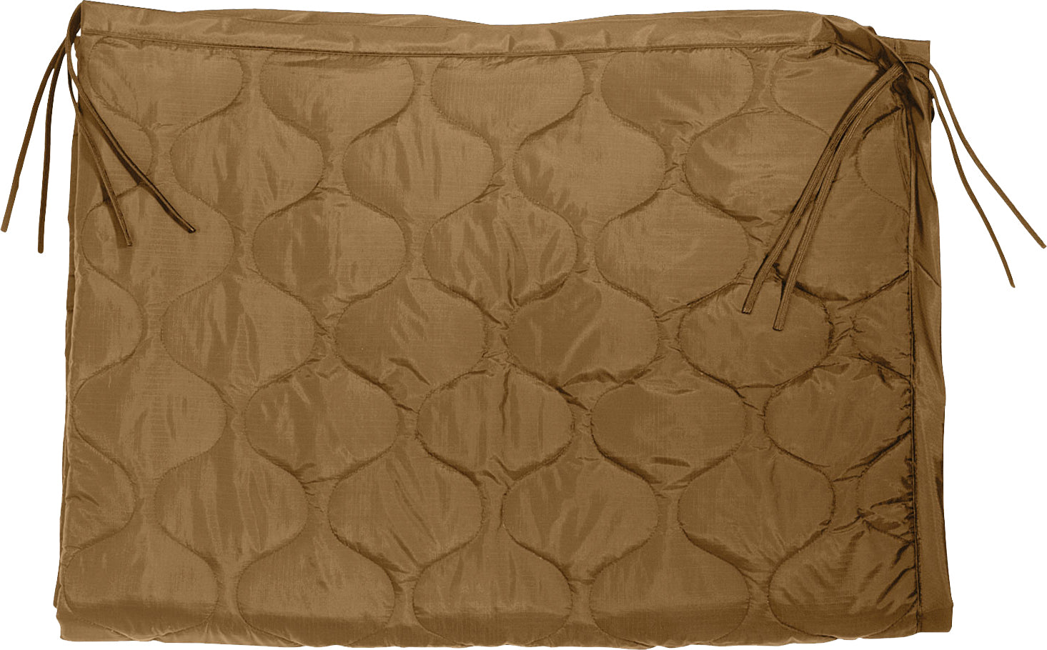 Coyote Brown - Enhanced G.I. Type Rip-Stop Poncho Liner With Zipper Coyote Brown - Enhanced G.I. Type Rip-Stop Poncho Liner With Zipper