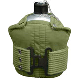 Aluminum Canteen with Olive Drab Pistol Belt Kit Aluminum Canteen with Olive Drab Pistol Belt Kit