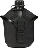 Black - Military MOLLE Compatible 1 Quart Canteen Cover