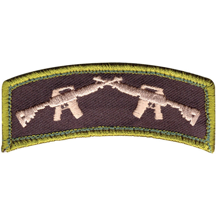 Crossed Rifle Patch with Hook Back