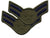 Subdued - US Air Force Airman 1st Class Sew On Patch Pair A1C 1986-1992