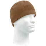 Coyote Brown - Military Polar Fleece Watch Cap with Patch Attachment