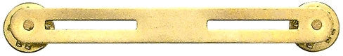 Gold - 2 Ribbon Pin-On Mount - Brass Gold - 2 Ribbon Pin-On Mount - Brass