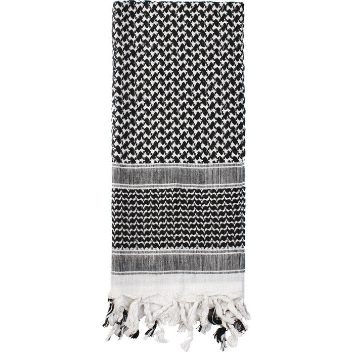 Black White - Lightweight Tactical Desert Shemagh Scarf Black White - Lightweight Tactical Desert Shemagh Scarf