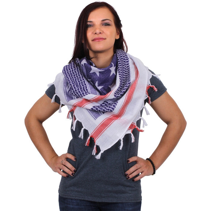 USA Flag Shemagh Tactical Desert Scarf USA Flag Shemagh Tactical Desert Scarf