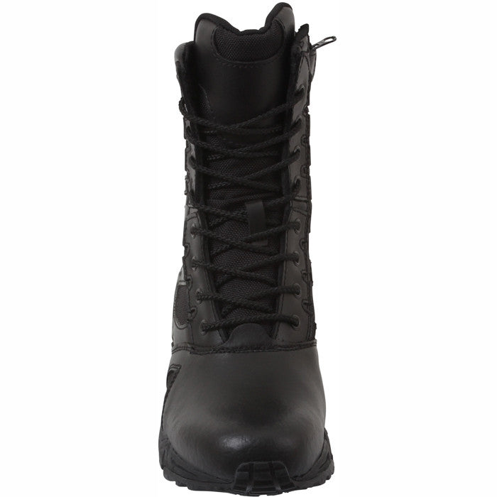 Black - Forced Entry Deployment Boots with Side Zipper 8 in.