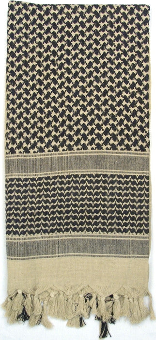 Tan - Shemagh Tactical Desert Keffiyeh Scarf Tan - Shemagh Tactical Desert Keffiyeh Scarf