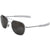 American Optical AO Eyewear Genuine GI Air Force Aviators - Matte Silver Pilots Sunglasses USA Made