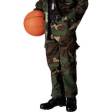 Woodland Camouflage - Kids Military BDU Pants - Polyester Cotton