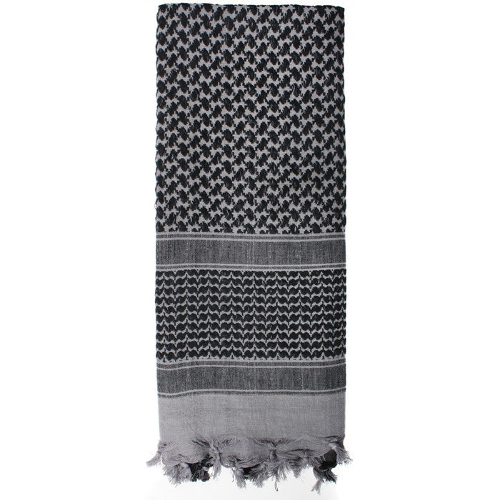 Grey - Shemagh Tactical Desert Keffiyeh Scarf Grey - Shemagh Tactical Desert Keffiyeh Scarf