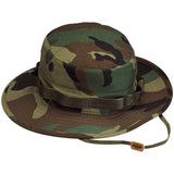 Woodland Camouflage - Military Boonie Hat - Polyester Cotton