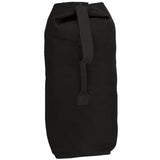 Black - Military Top Load Duffle Bag with Shoulder Strap 21 in. x 36 in. - Cotton Canvas