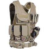 Multicam Camouflage - MOLLE Compatible Cross Draw Tactical Vest