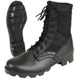 Black - Panama Sole GI Type Steel Toe Jungle Boots - Leather 8 in.