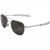 American Optical AO Eyewear Chrome Aviators 55mm Grey Lenses Polarized Air Force Pilot Sunglasses