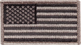 Foliage Green - US Flag Patch with Hook and Loop Closure