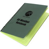 Olive Drab - All Weather Waterproof Note Pad - 6 in. X 8 in.