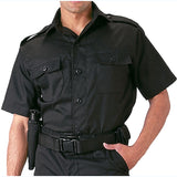 Black - Short Sleeve Tactical Shirt - Polyester Cotton Twill