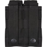 Black - Tactical MOLLE Double 9MM Pistol Mag Pouch