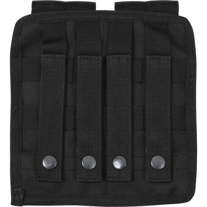 Black Tactical MOLLE Double 9MM Pistol Mag Pouch & Inserts Galaxy