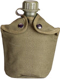 Olive Drab - Miitary GI Style Heavy Weight Canvas Canteen Cover