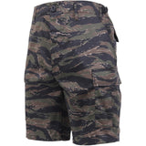 Tiger Stripe Camouflage - Tactical Cargo BDU Shorts - Polyester Cotton Twill - Button Fly Tiger Stripe Camouflage - Tactical Cargo BDU Shorts - Polyester Cotton Twill - Button Fly