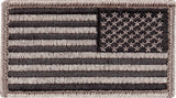 Foliage Green - Reversed US Flag Patch with Hook and Loop Closure