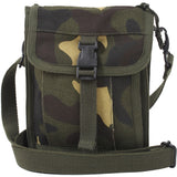 Woodland Camouflage - Tactical Canvas Travel Portfolio Shoulder Bag