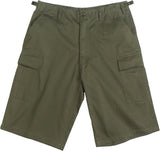Olive Drab - Tactical Cargo Extra Long BDU Shorts - Polyester Cotton Twill - Zipper Fly Olive Drab - Tactical Cargo Extra Long BDU Shorts - Polyester Cotton Twill - Zipper Fly