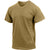 Brown - Military GI Type Short Sleeve T-Shirt - Polyester Cotton