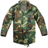 Woodland Camouflage - Kids Military M-65 Field Jacket