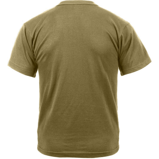 Coyote Brown - Tactical AR 670-1 Solid Army T-Shirt, Poly/Cotton
