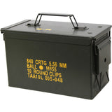 .50 Cal. Metal Ammo Can - Original US Military Surplus Used M2A1 .50 Cal. Metal Ammo Can - Original US Military Surplus Used M2A1