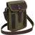 Olive Drab - Tactical Canvas Travel Portfolio shoulder bag With Leather Accents
