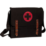 Black - NATO Medic Shoulder Bag with Red Cross Emblem