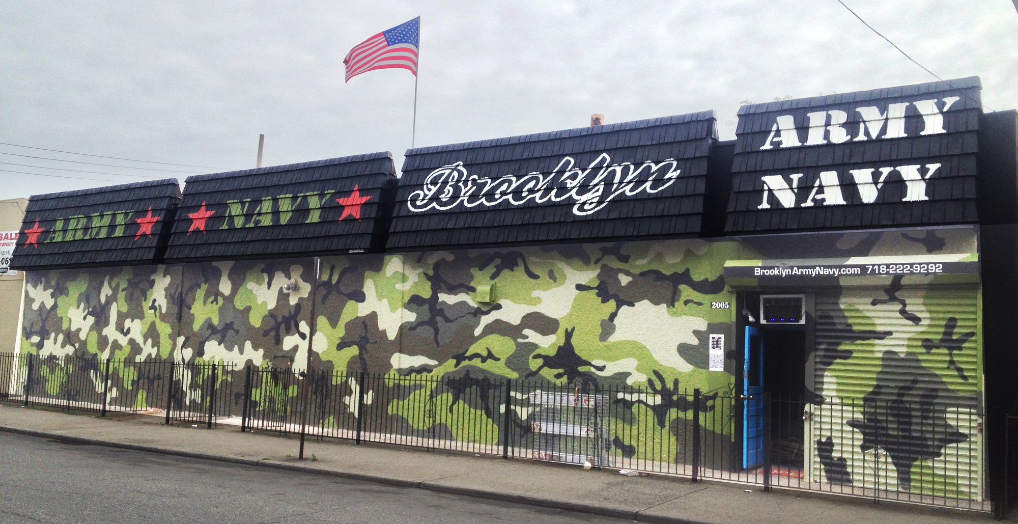 Brooklyn army navy bensonhurst new paint & flag