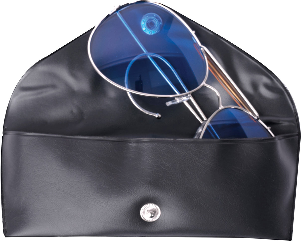 Blue Lenses - US Air Force Style Aviator Sunglasses with Case