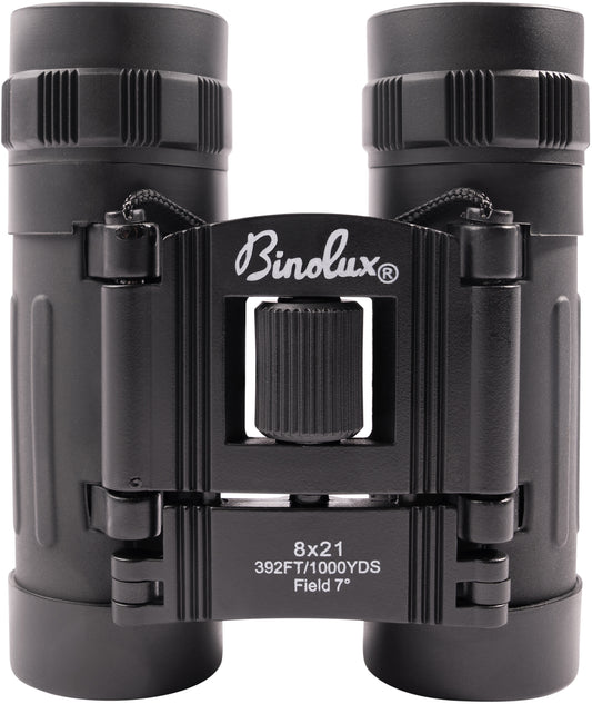 Black - Military GI Style Compact Binoculars 8 x 21mm
