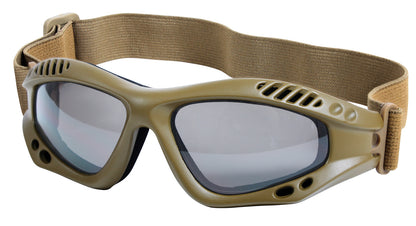 Coyote Brown Tactical Goggles Anti Scratch Anti Fog Military Eye Protection UV400 Ballistic Style Goggles